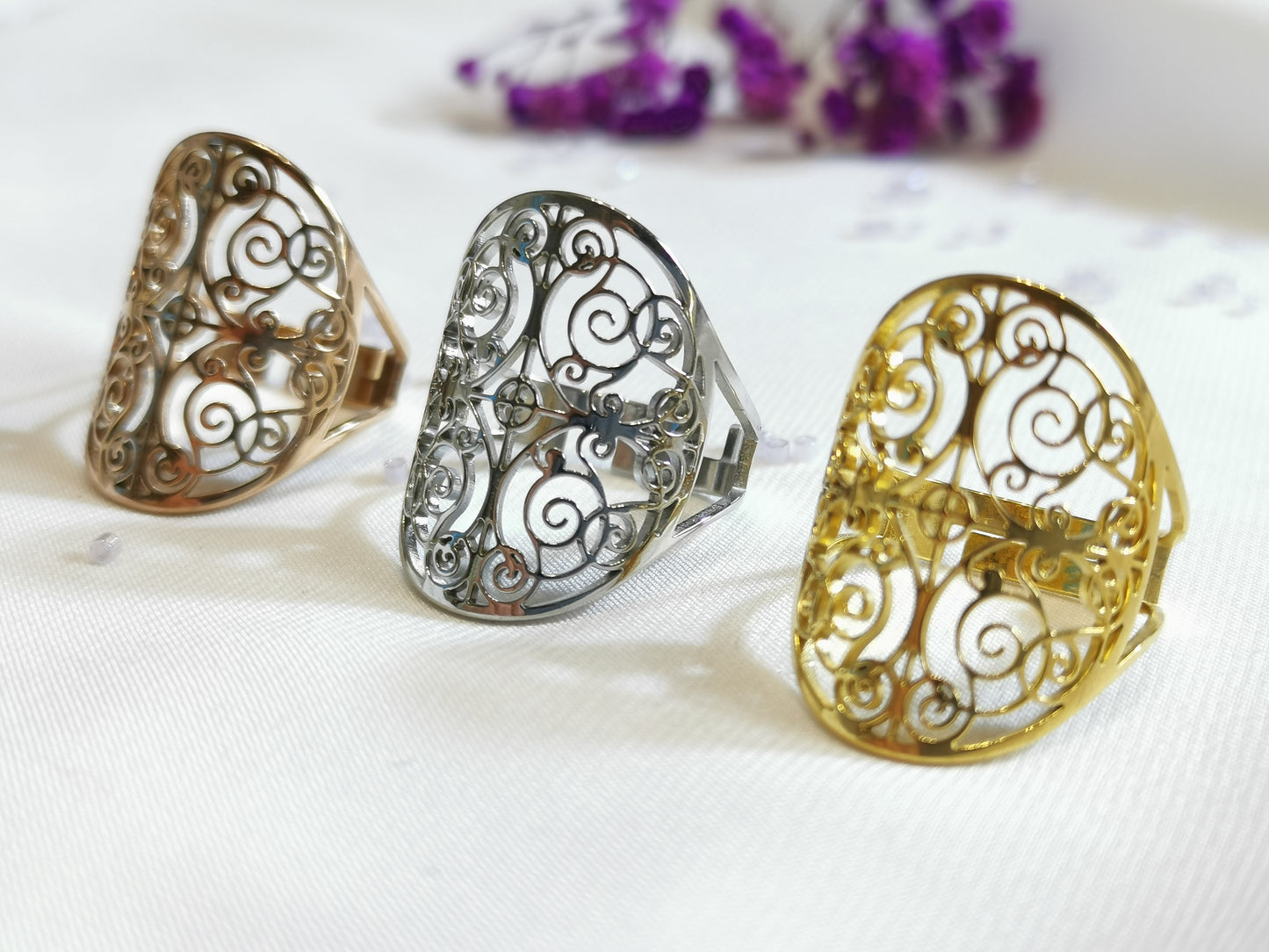 Bague Amena – Spirales envoûtantes