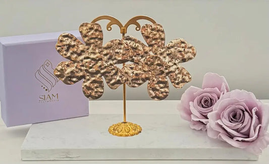 Boucles d’oreilles « Fleur Martelée »