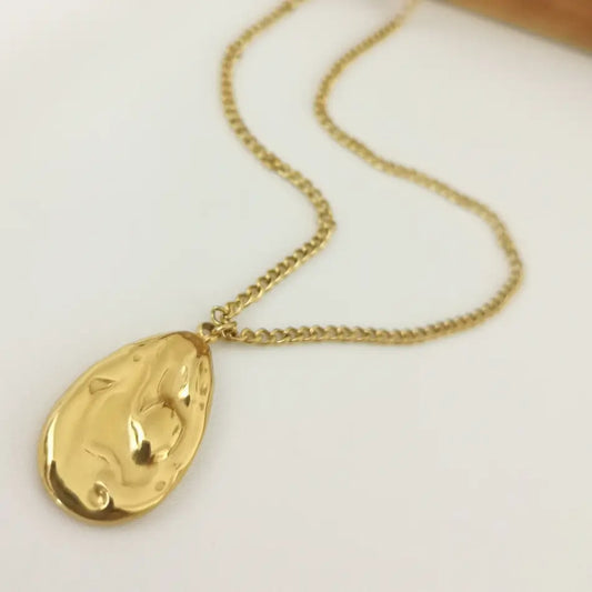 Collier Rumi- Pendentif Goutte Acier inoxydable