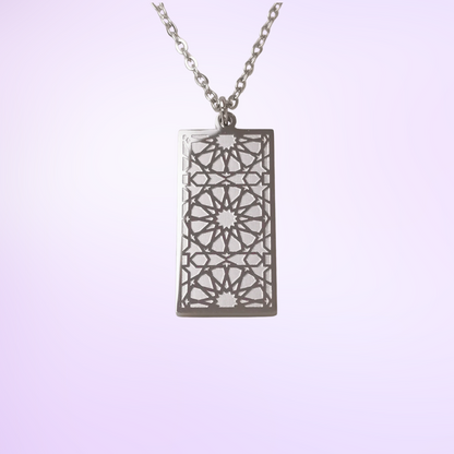 Collier Plaque "Zellige" - Inspiration Marocaine