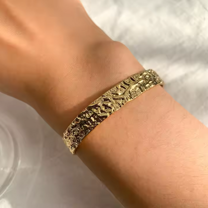 Bracelet cercle martelé