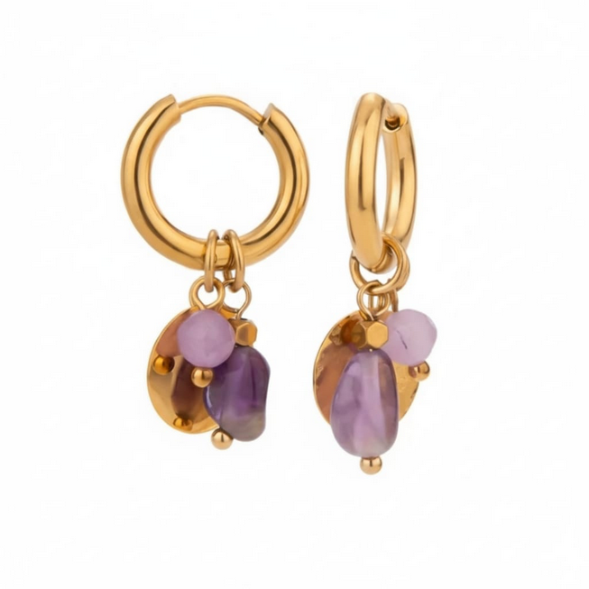 Boucles d’oreilles « Rose Délicate »