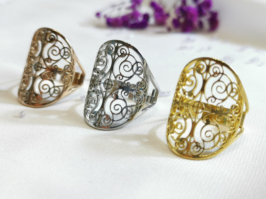 Bague Amena – Spirales envoûtantes