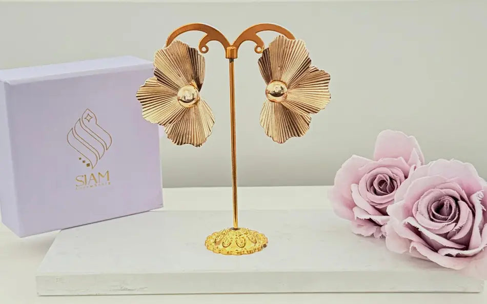 Boucles d’oreilles « Lotus Impérial »