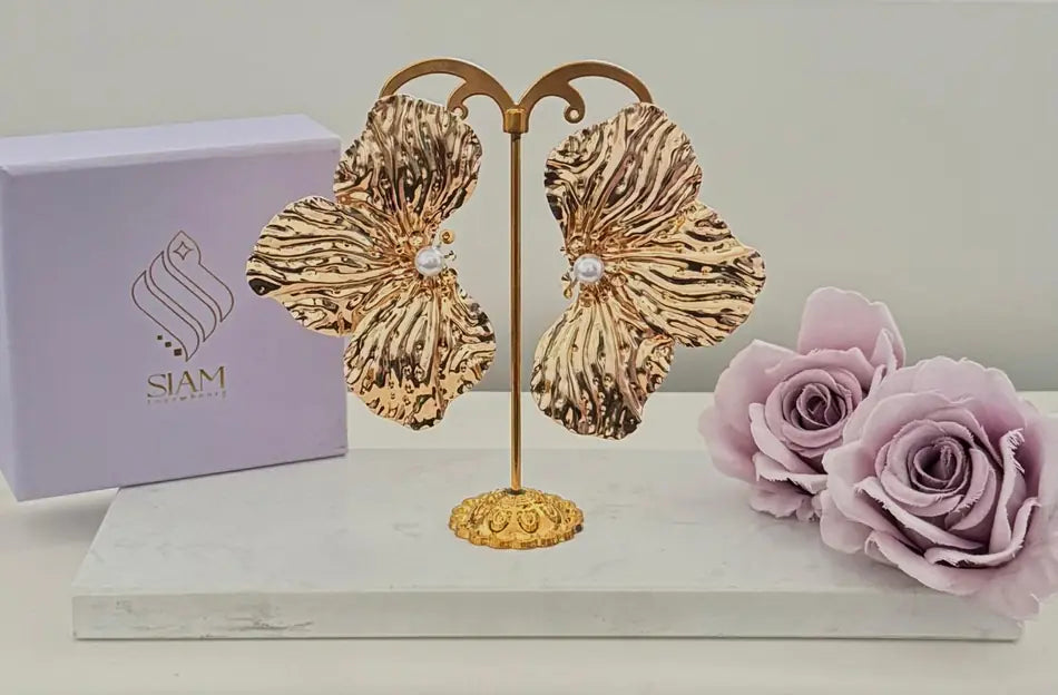 Boucles d’oreilles « Orchidéo Royale »