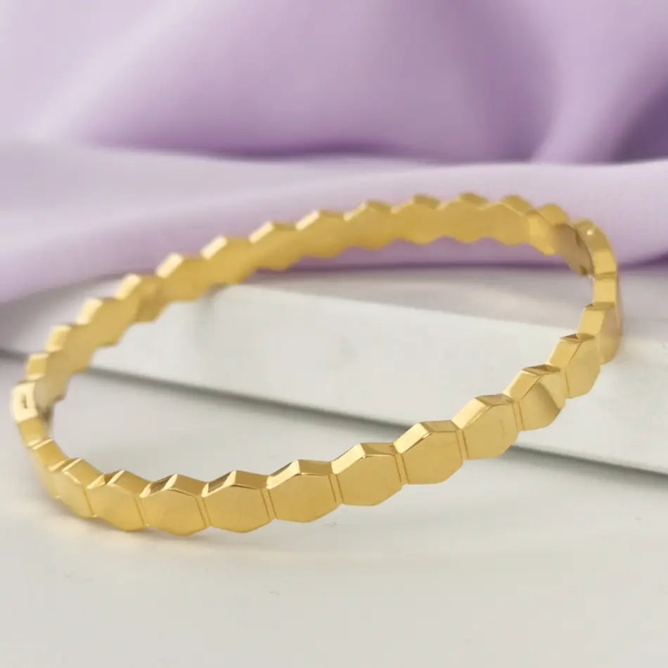 Bracelet Géométrique Hexagonal - Image 2