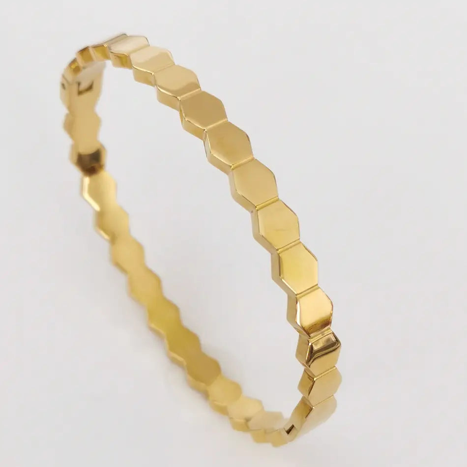 Bracelet Géométrique Hexagonal - Image 3