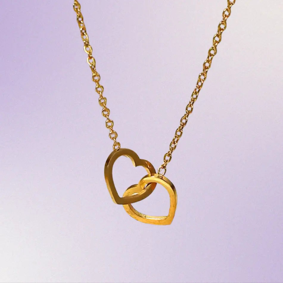 Collier "Cœur à l'Infini" - Pendentif Coeurs Acier Inoxydable