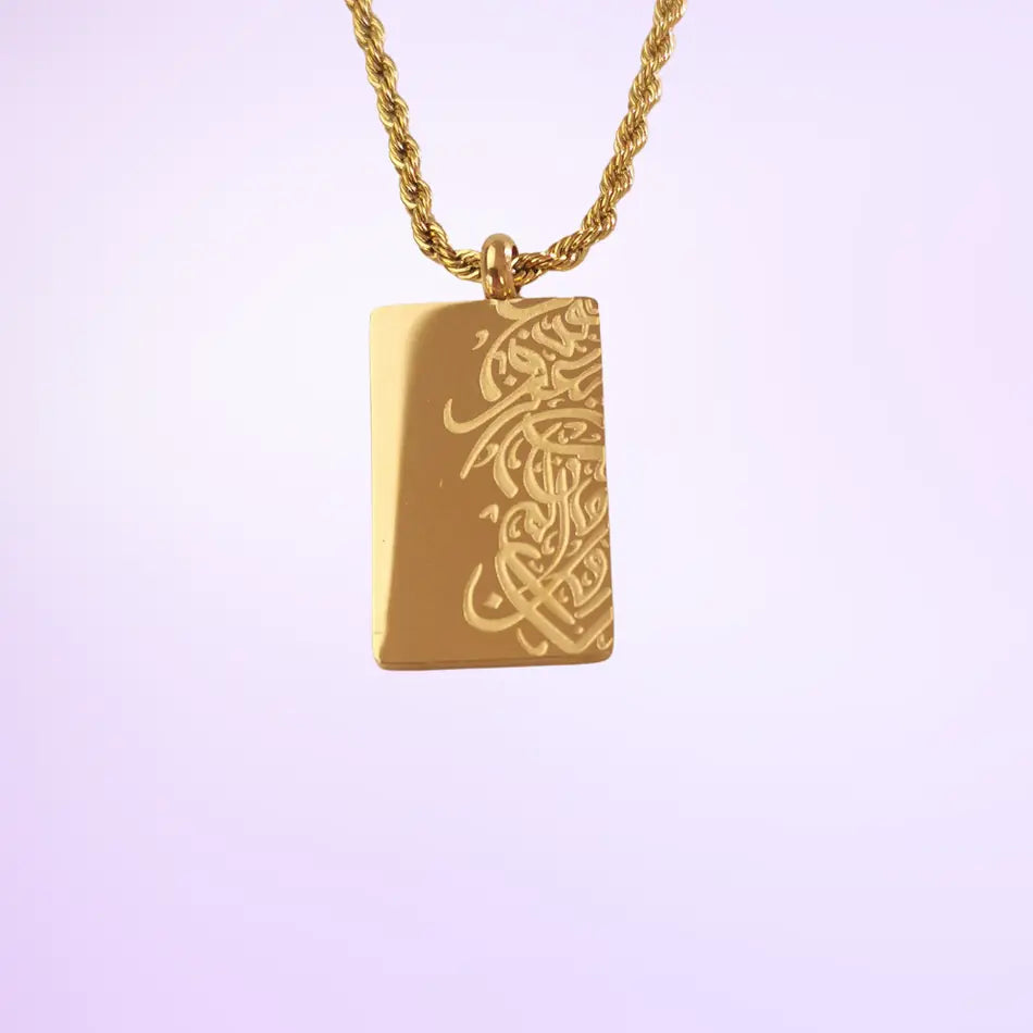 Collier Design Calligraphie Arabe