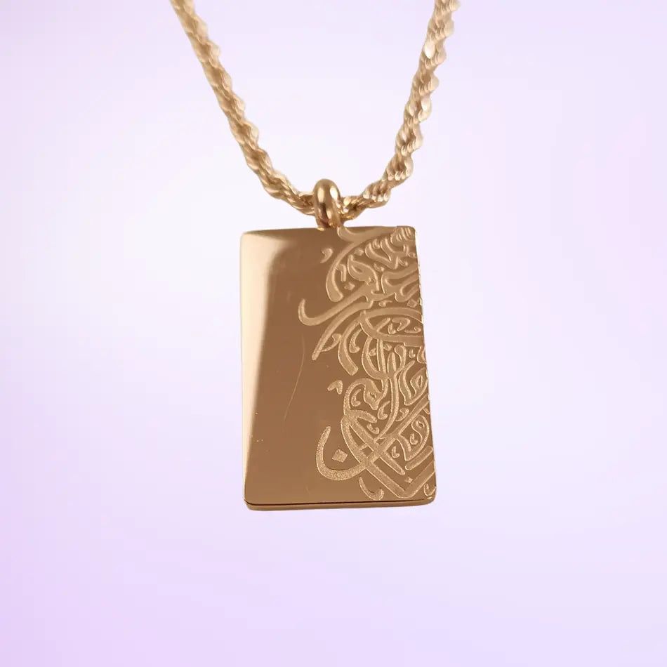 Collier Design Calligraphie Arabe - Image 3