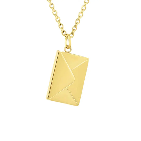 Collier Enveloppe Pendentif - Message Love you - Image 2