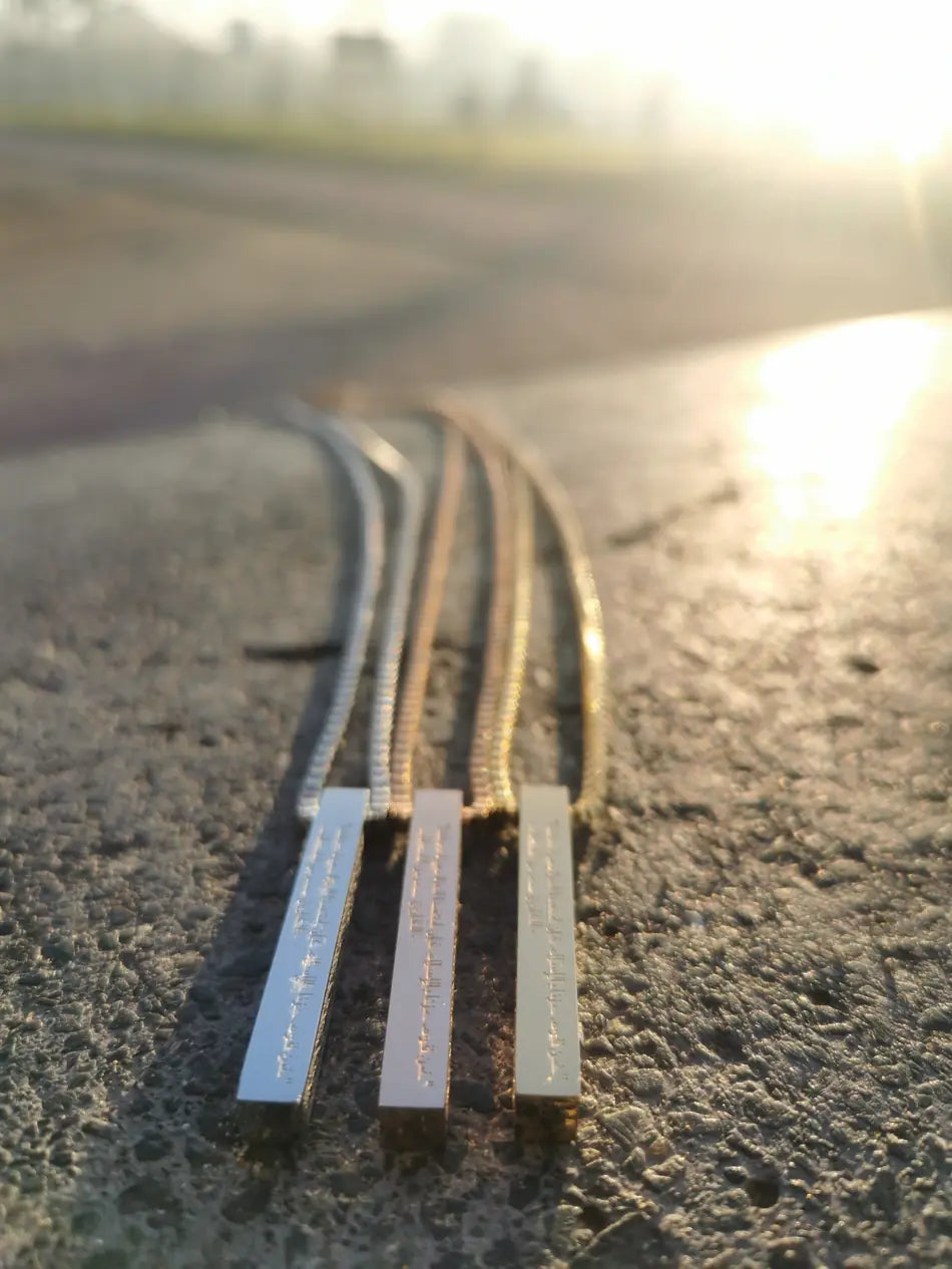 Collier Gavé Barre "Omar Ibn Khattab" - Citation Islamique - Image 7