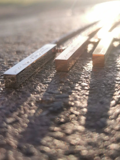 Collier Gavé Barre "Omar Ibn Khattab" - Citation Islamique - Image 15