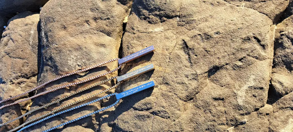 Collier Gavé Barre "Omar Ibn Khattab" - Citation Islamique - Image 26