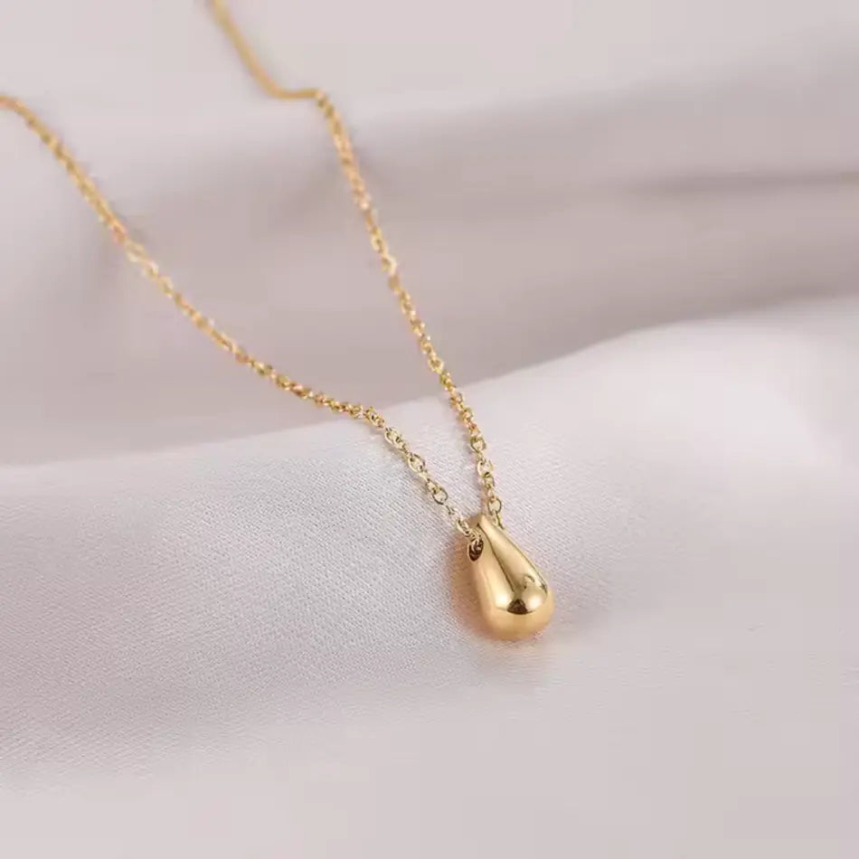 Collier Goutte d'Or "Dama" - Pendentif Larme Doré - Image 4