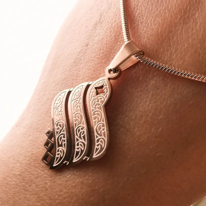 Collier Maille Serpent - Pendentif "Siam" Gravé - Image 3