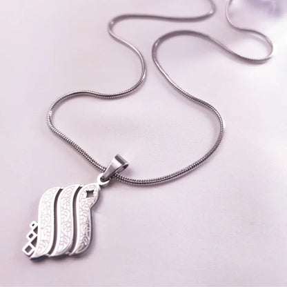 Collier Maille Serpent - Pendentif "Siam" Gravé - Image 4