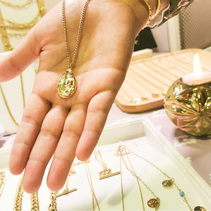 Collier Rumi- Pendentif Goutte Acier inoxydable - Image 2