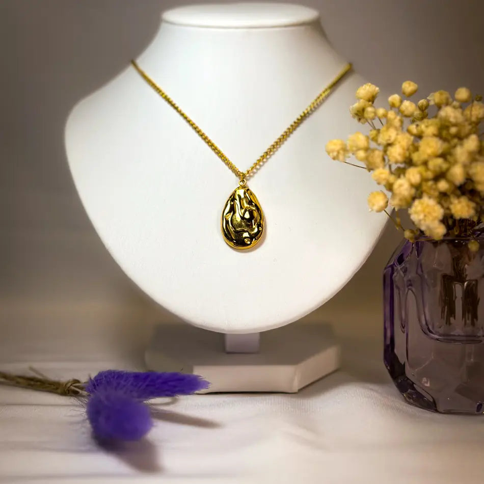 Collier Rumi- Pendentif Goutte Acier inoxydable - Image 3