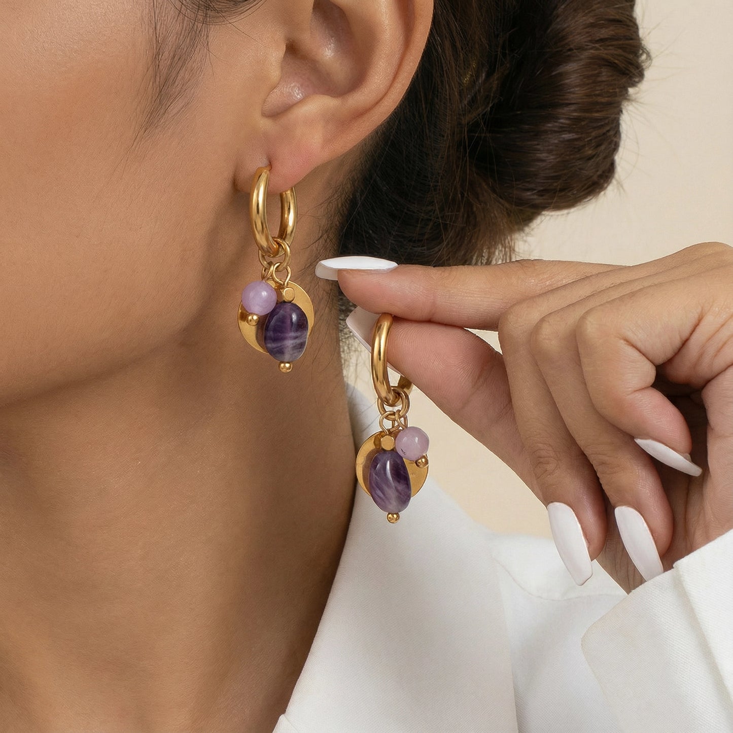 Boucles d’oreilles « Rose Délicate »